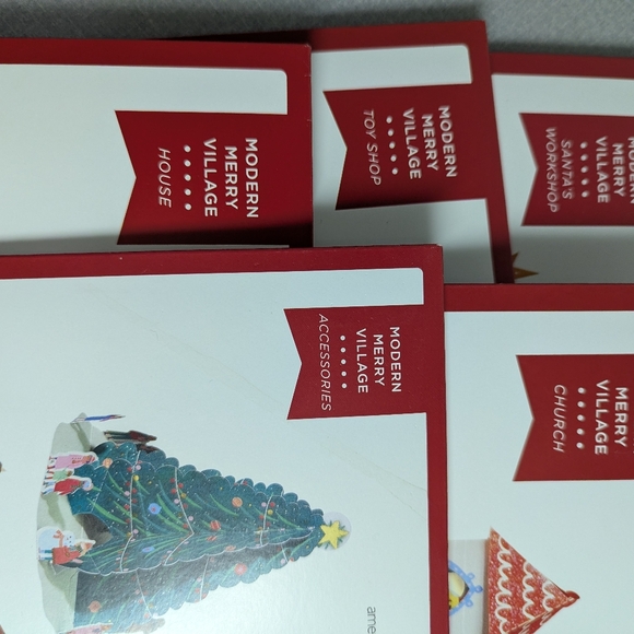 American Greetings Modern Merry Village Complete Set - Picture 12 of 12